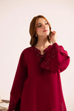 2PC Summer Embroided Dress - RZ1145