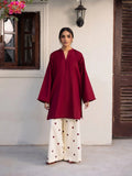 Embroidered 2PC MSK – Maroon