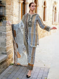 Camel Beige Embroidered Khaddar 3-Piece Suit – RZ189
