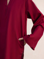 Embroidered 2PC MSK – Maroon