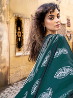 Green Embroidered Khaddar 3-Piece Suit – RZ188