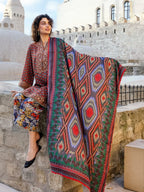 Embroidered Khaddar 3-Piece Suit – RZ190