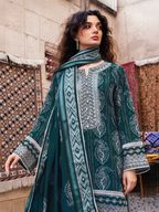 Green Embroidered Khaddar 3-Piece Suit – RZ188