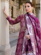 Pink Embroidered Khaddar 3-Piece Suit – RZ186