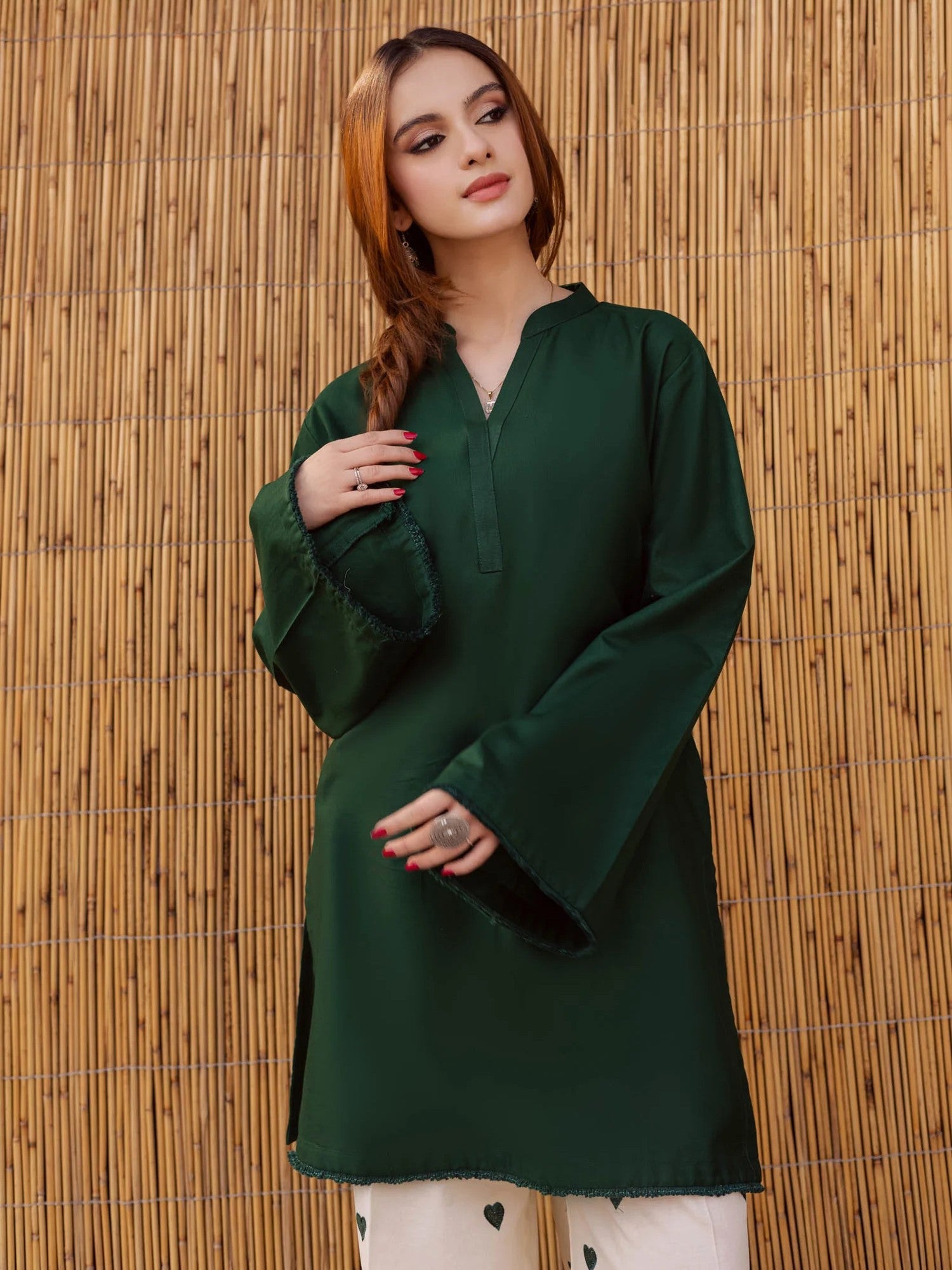 Embroidered 2PC MSK – Green