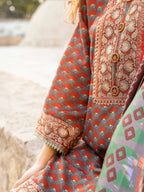 Embroidered Khaddar 3-Piece Suit – RZ190