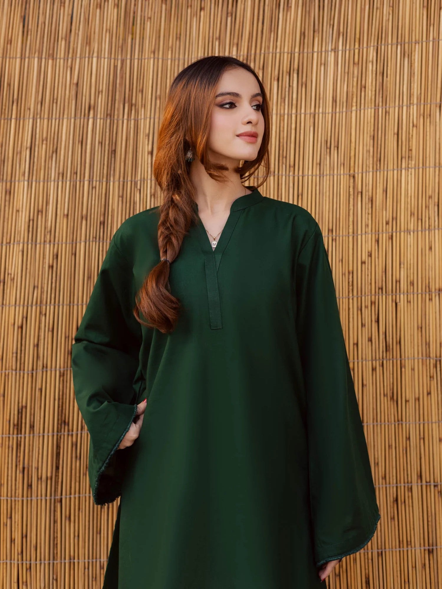 Embroidered 2PC MSK – Green