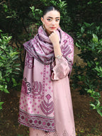 Pink Chikankari Embroidered Suit – 3 Piece – RZ1126