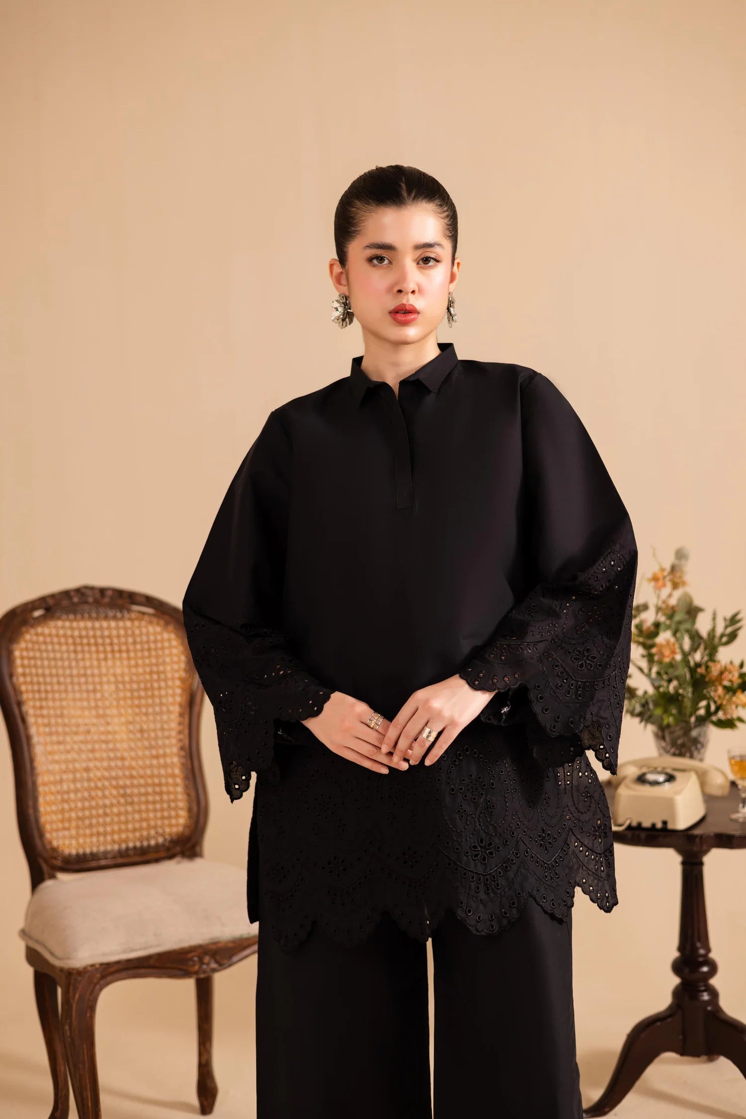 2PC Summer Embroided Dress - RZ1150